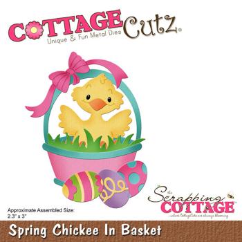 Scrapping Cottage Die - Spring Chickee In Basket