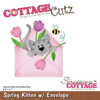 Scrapping Cottage Die - Spring Kitten w/ Envelope