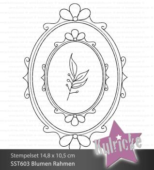 Stempelset "Blumen Rahmen/ Flower Frames" Clear Stamp Motiv-Stempel