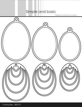 Simple and Basic " Easter Eggs Cutting " Stanze -  Die