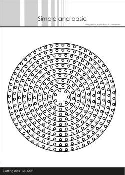 Simple and Basic "Heart Framed Circles Cutting " Stanze -  Die