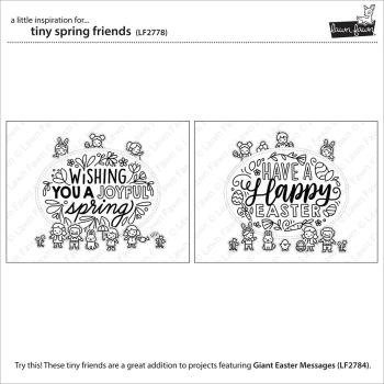 Lawn Fawn Stempelset "Tiny Spring Friends" Clear Stamp