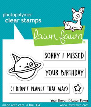 Lawn Fawn Stempelset "Year Eleven" Clear Stamp