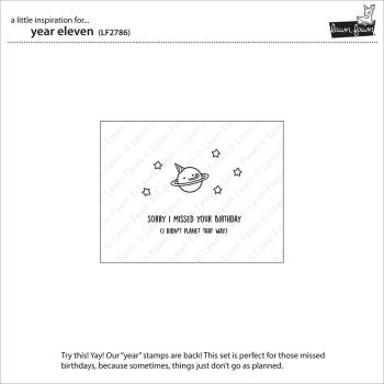 Lawn Fawn Stempelset "Year Eleven" Clear Stamp