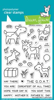 Lawn Fawn Stempelset "You Goat This" Clear Stamp