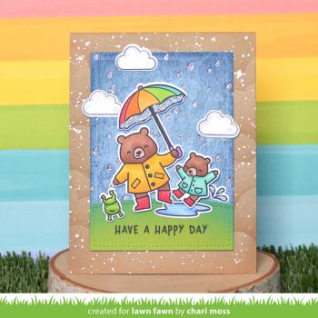 Lawn Fawn Stempelset "Beary Rainy Day" Clear Stamp