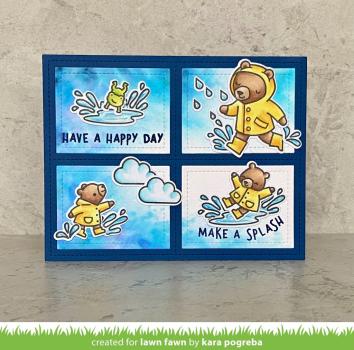 Lawn Fawn Stempelset "Beary Rainy Day" Clear Stamp