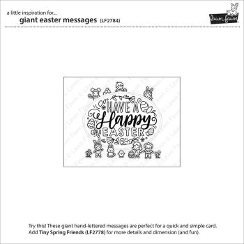 Lawn Fawn Stempelset "Giant Easter Messages" Clear Stamp