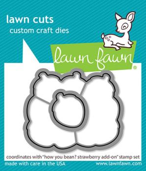 Lawn Fawn Craft Dies - "How You Bean? Strawberries Add-On" - Stanzen