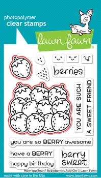 Lawn Fawn Craft Dies - "How You Bean? Strawberries Add-On" - Stanzen