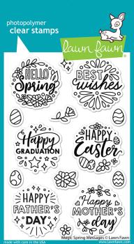 Lawn Fawn Stempelset "Magic Spring Messages" Clear Stamp