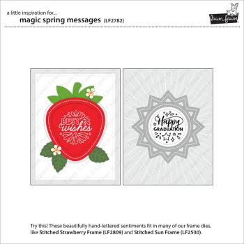 Lawn Fawn Stempelset "Magic Spring Messages" Clear Stamp