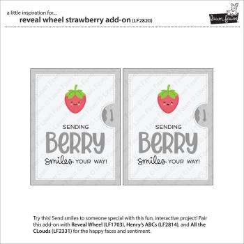 Lawn Fawn Craft Dies - Reveal Wheel Strawberries Add-On