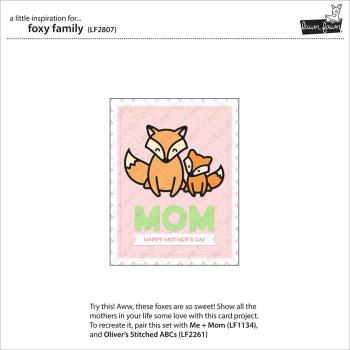 Lawn Fawn Craft Dies - Foxy Family