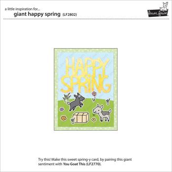 Lawn Fawn Craft Dies - Giant Happy Spring