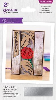 Gemini Beautiful Rose Create-a-Card Dies  - Stanze - 