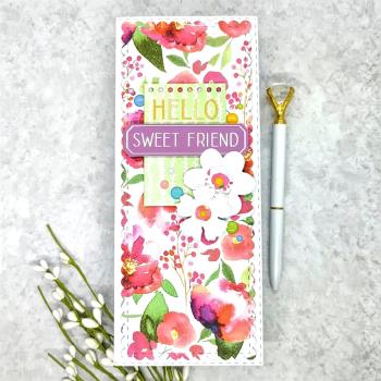 LDRS-Creative  Lovely Watercolor 4x9 Inch Paper Pack (LDRS4120) Paper Pack 4x9