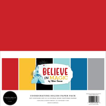 Carta Bella "Believe In Magic" 12x12" Coordinating Solids Paper Pack