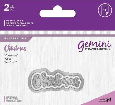 Gemini Christmas Expressions Dies  - Stanze - 