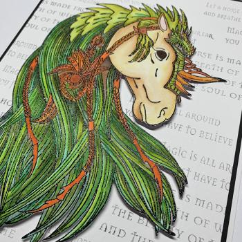 IndigoBlu "The Elvin Horse" A5 Rubber Stamp