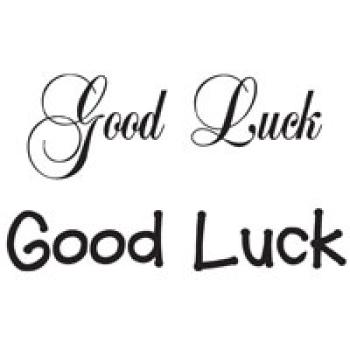 Woodware Good Luck   Clear Stamps - Stempel 