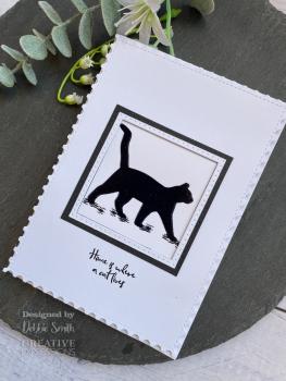 Woodware Cat Silhouette   Clear Stamps - Stempel 