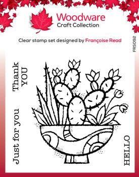 Woodware Succulent Display  Clear Stamps - Stempel 