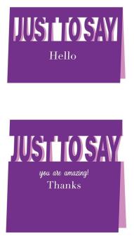 Gemini JUST TO SAY You Are Amazing Stamp & Die  - Stempel & Stanze 