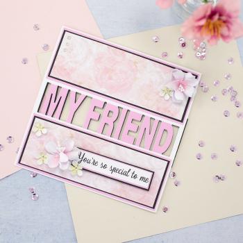 Gemini MY FRIEND You're the Best Stamp & Die  - Stempel & Stanze 