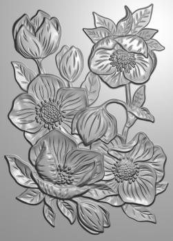 Gemini Hellebores 3D Embossing Folder - Prägeschablone 3D - 