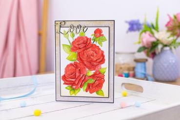 Gemini Roses 3D Embossing Folder - Prägeschablone 3D - 