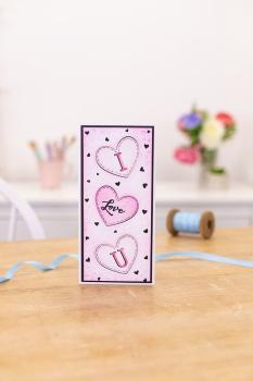 Gemini Happy Hearts Cut and Emboss Folder - Schneide- und Prägeschablone - 