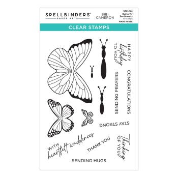 Spellbinders Stempelset "Butterfly Sentiments"