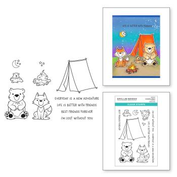 Spellbinders Stempelset "Campfire Critters"