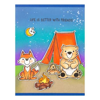 Spellbinders Stempelset "Campfire Critters"