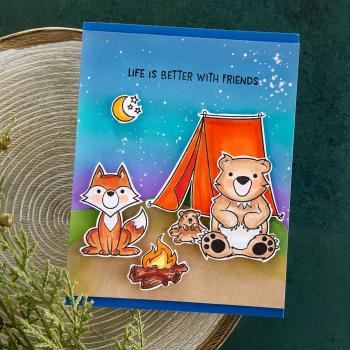 Spellbinders Stempelset "Campfire Critters"