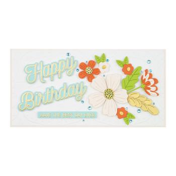 Spellbinders Stempel & Stanzset "Many Birthdays Clear Stamp & Die Set"