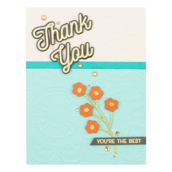 Spellbinders Stempel & Stanzset "Many Thanks Clear Stamp & Die Set"