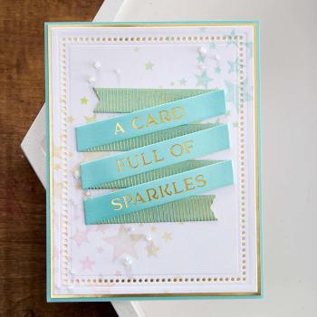 Spellbinders Hotfoil Plate - Sentiment Banner Glimmer