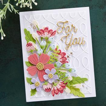 Spellbinders Die "Smooth Lines Mix & Match Sentiments" Stanzschablone