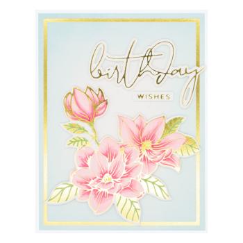 Spellbinders Hot Foil Splatter Sentiments Glimmer Hot Foil Plate