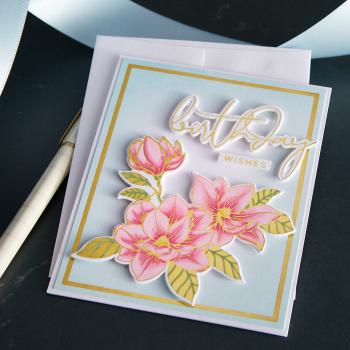 Spellbinders Hot Foil Splatter Sentiments Glimmer Hot Foil Plate