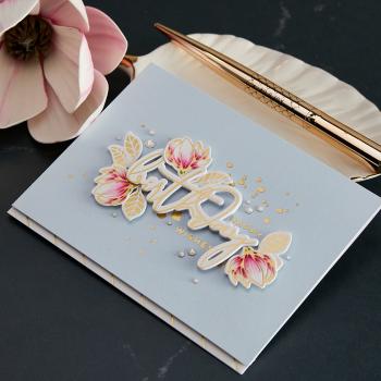 Spellbinders Hot Foil Splatter Sentiments Glimmer Hot Foil Plate