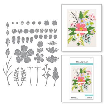 Spellbinders Die "Be Bold Blooms " Stanzschablone