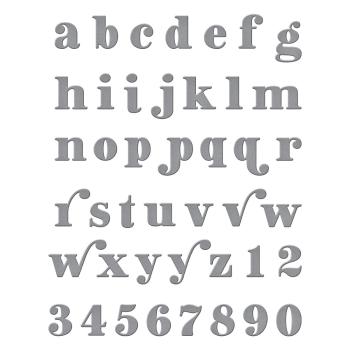 Spellbinders Die "Be Bold Lowercase Alphabet and Numbers " Stanzschablone