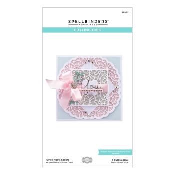 Spellbinders Die "Circle Meets Square " Stanzschablone