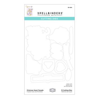 Spellbinders Die "Primrose Heart Façade " Stanzschablone