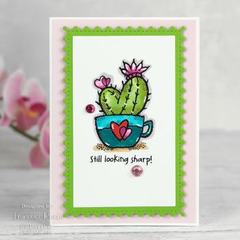 Woodware Heart Cactus  Clear Stamps - Stempel 