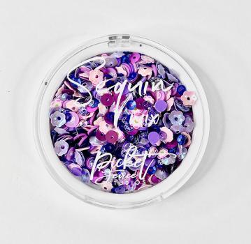 Picket Fence Studios Purple Blossoms  Sequin Mix - Streuteile 