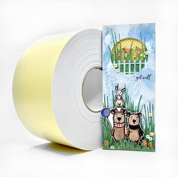 Picket Fence Studios Extra Wide Foam Tape Roll White 3mm 50 ft   